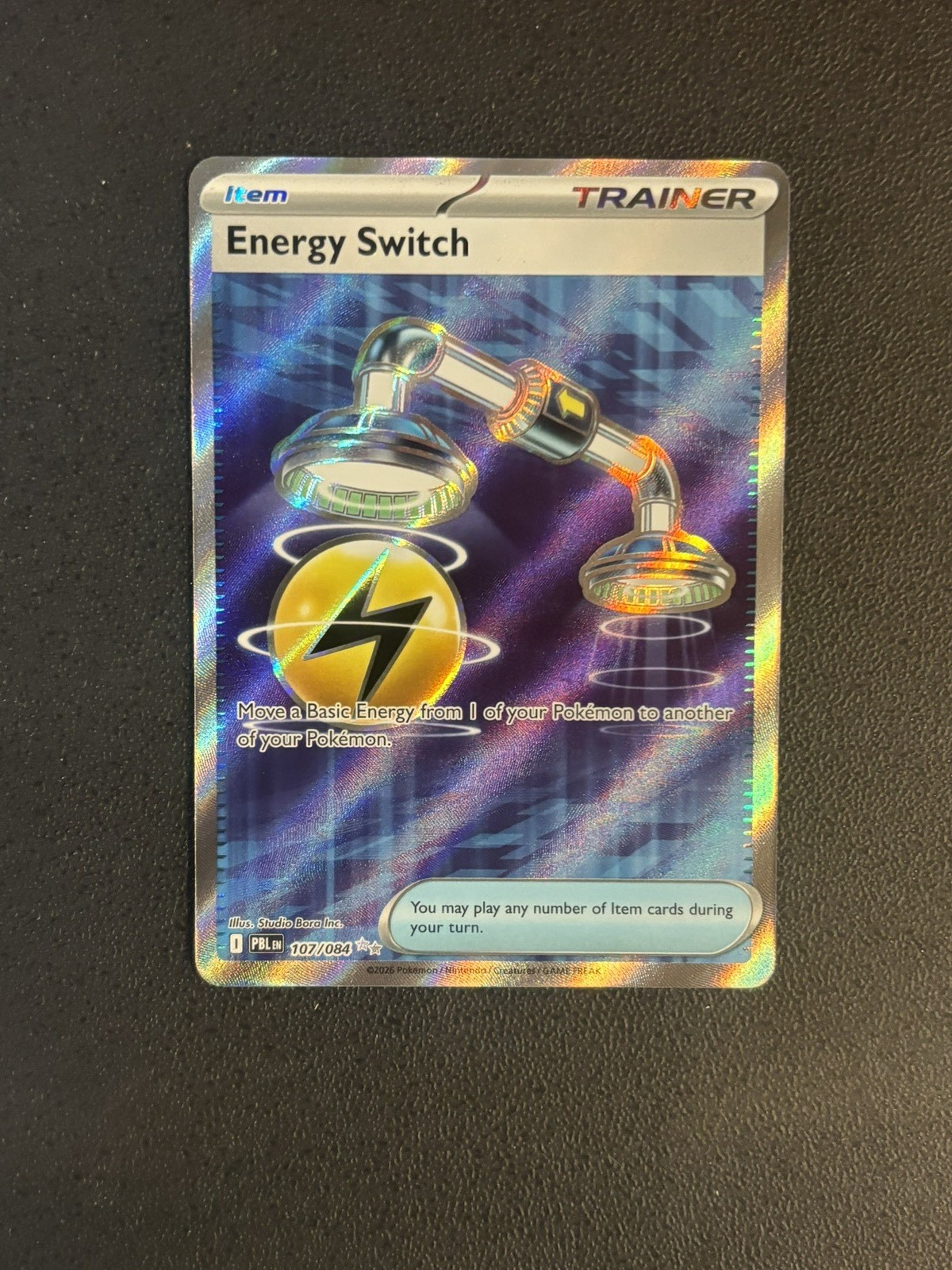 Pokemon TCG Pitch Black Energy Switch Trainer 107/084 Ultra Rare NM ME:05 PBL