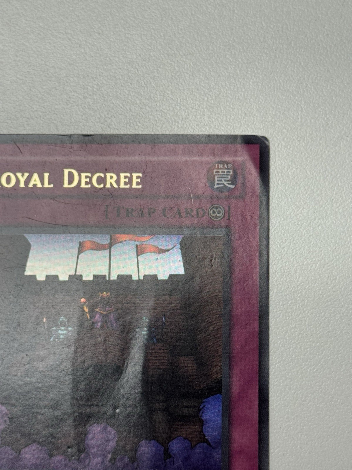 Royal Decree TP4-001 Tournament Pack 4 Unlimited Ultra Rare #4 Damaged