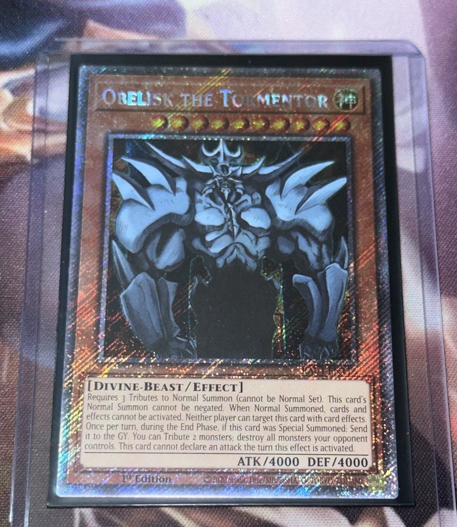 Obelisk The Tormentor RA04-EN116 Platinum Secret Rare Yugioh 1st Edition Mint