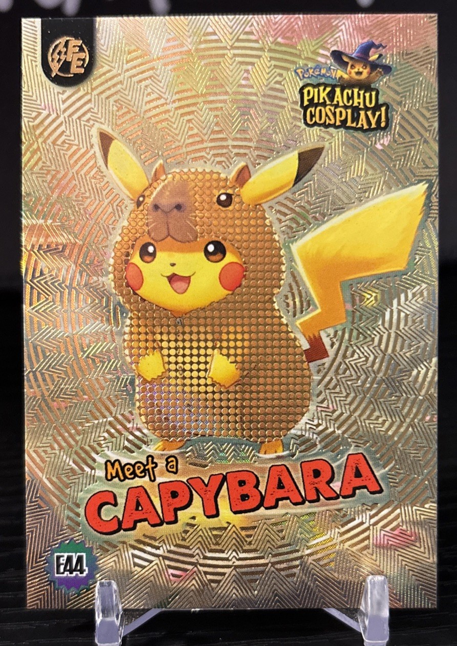 Pikachu Cosplay-Meet A Capybara (Gold Rare)