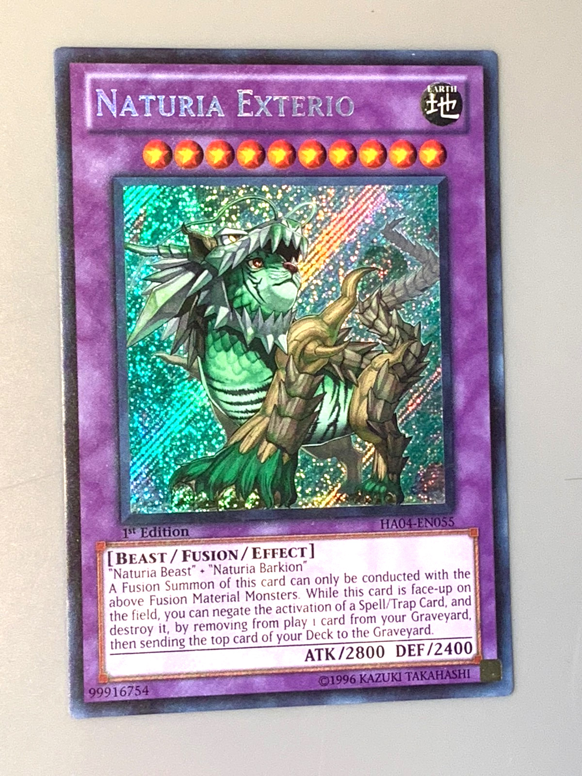 yugioh Naturia Exterio HA04-EN055 Secret Rare 1st Ed Near Mint