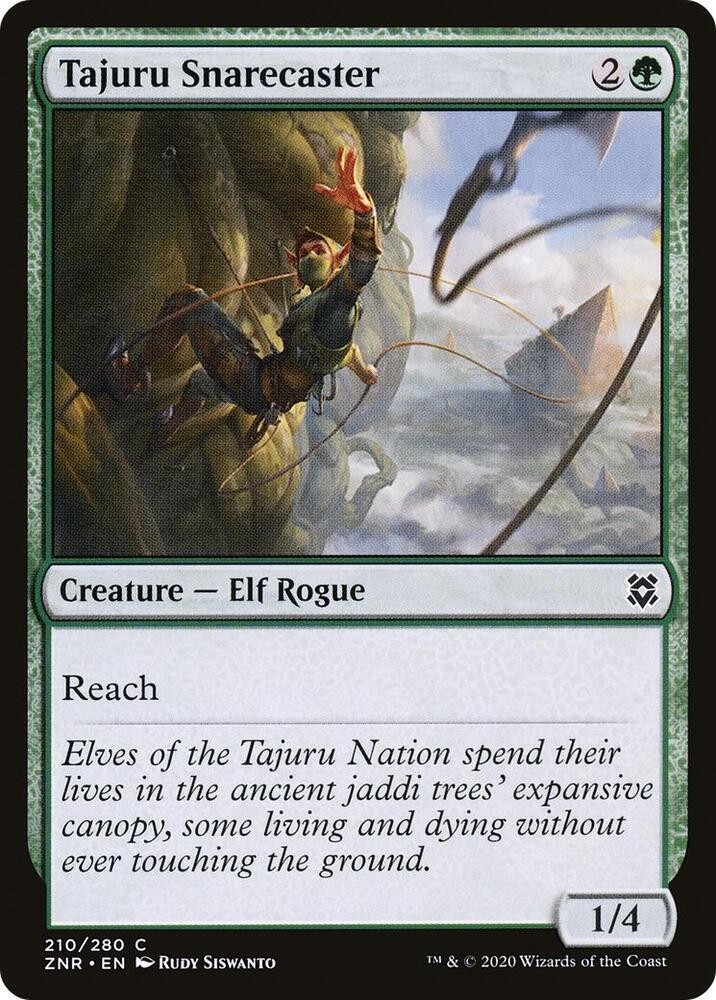Tajuru Snarecaster 210 Common Zendikar Rising Magic: The Gathering Foil NM