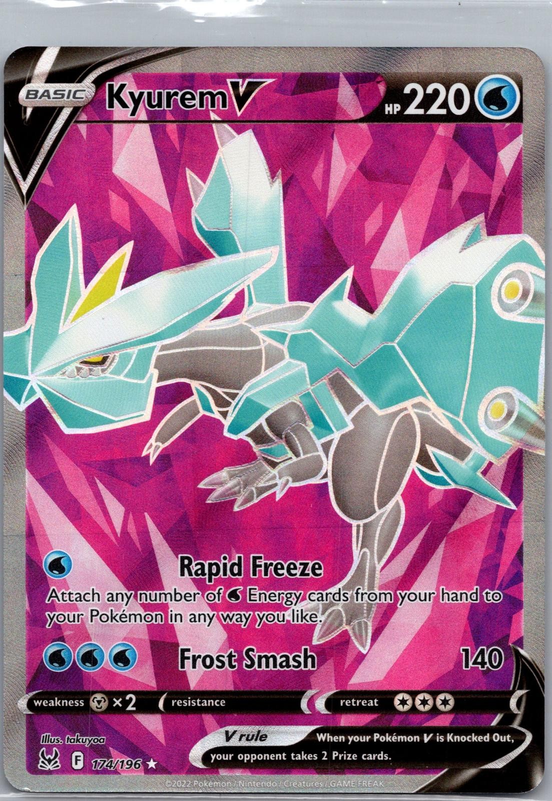 Kyurem V 174/196 Ultra Rare Lost Origin Pokemon Holo Near Mint