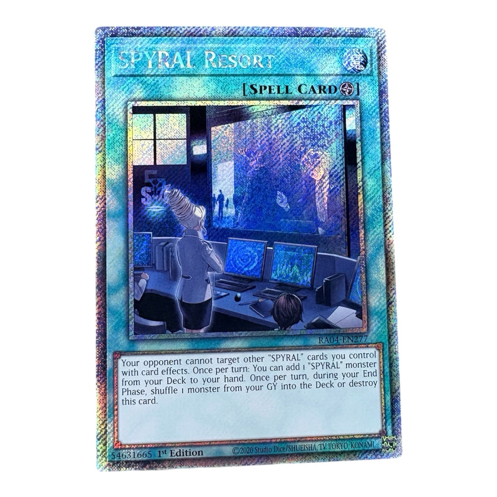 Konami Yu-Gi-Oh! TCG SPYRAL Resort RA04-EN277 1st Ed Platinum Secret Rare NM