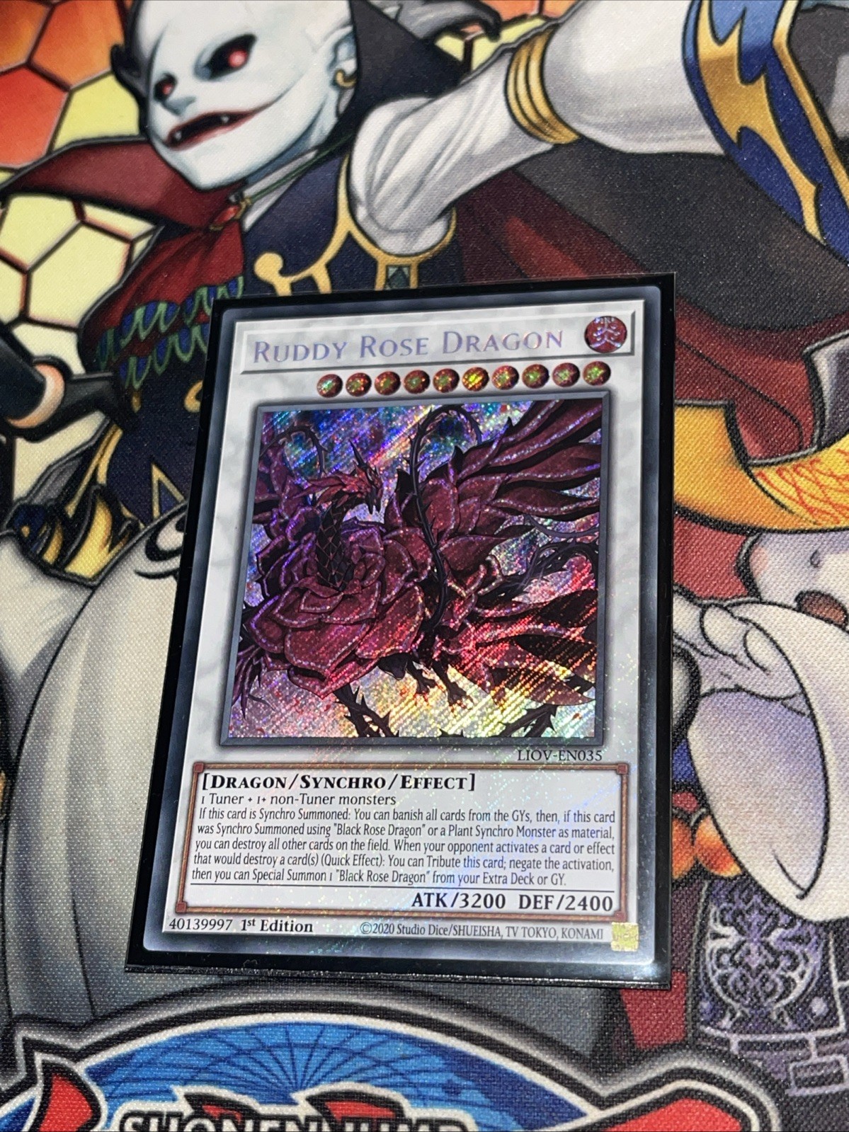 Yu Gi Oh! Reddish Pink Dragon LIOV-FR035 Secret Rare English New 1st
