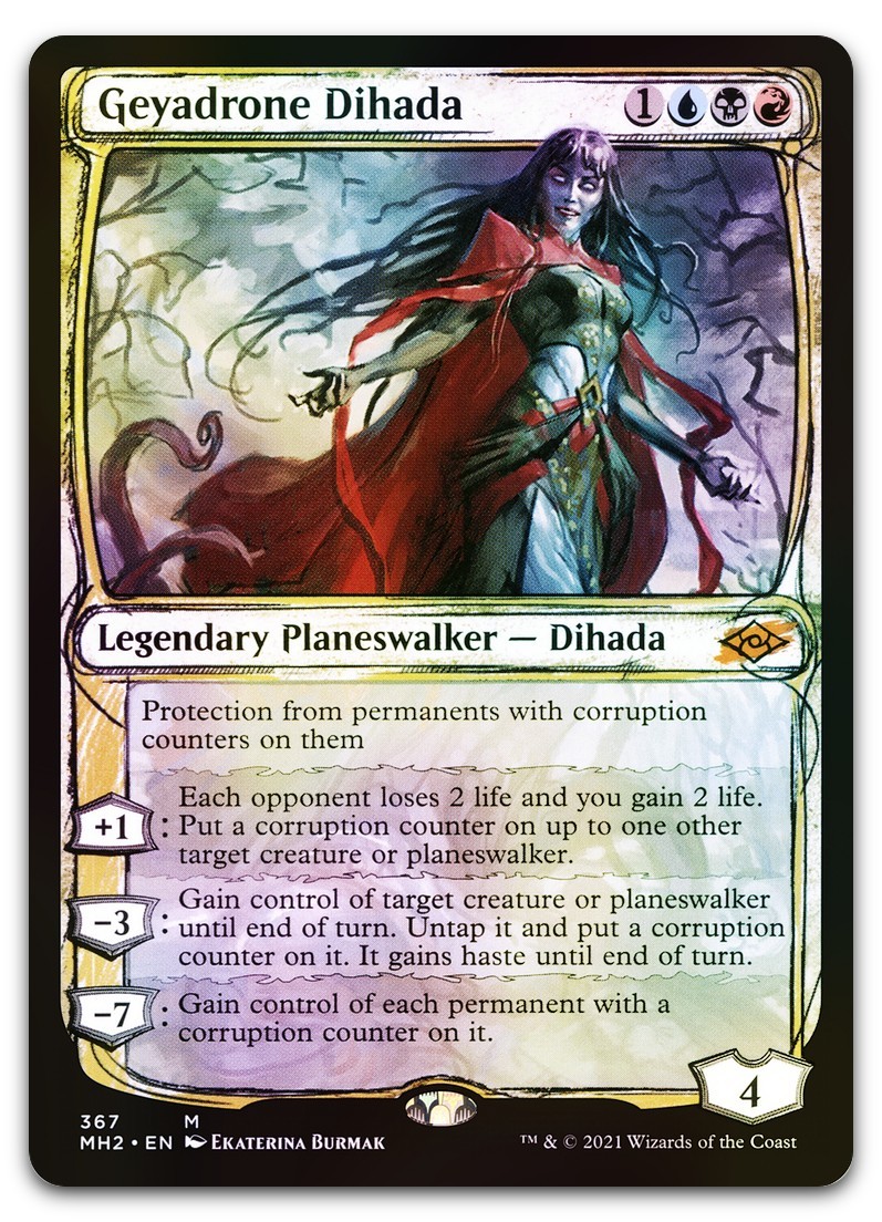 Geyadrone Dihada (Showcase) #367 (Foil) (NM) Modern Horizons 2 MH2 Magic MTG