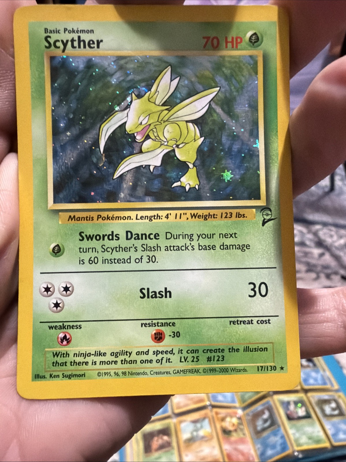 Scyther 017/130 Base Set 2 Holo