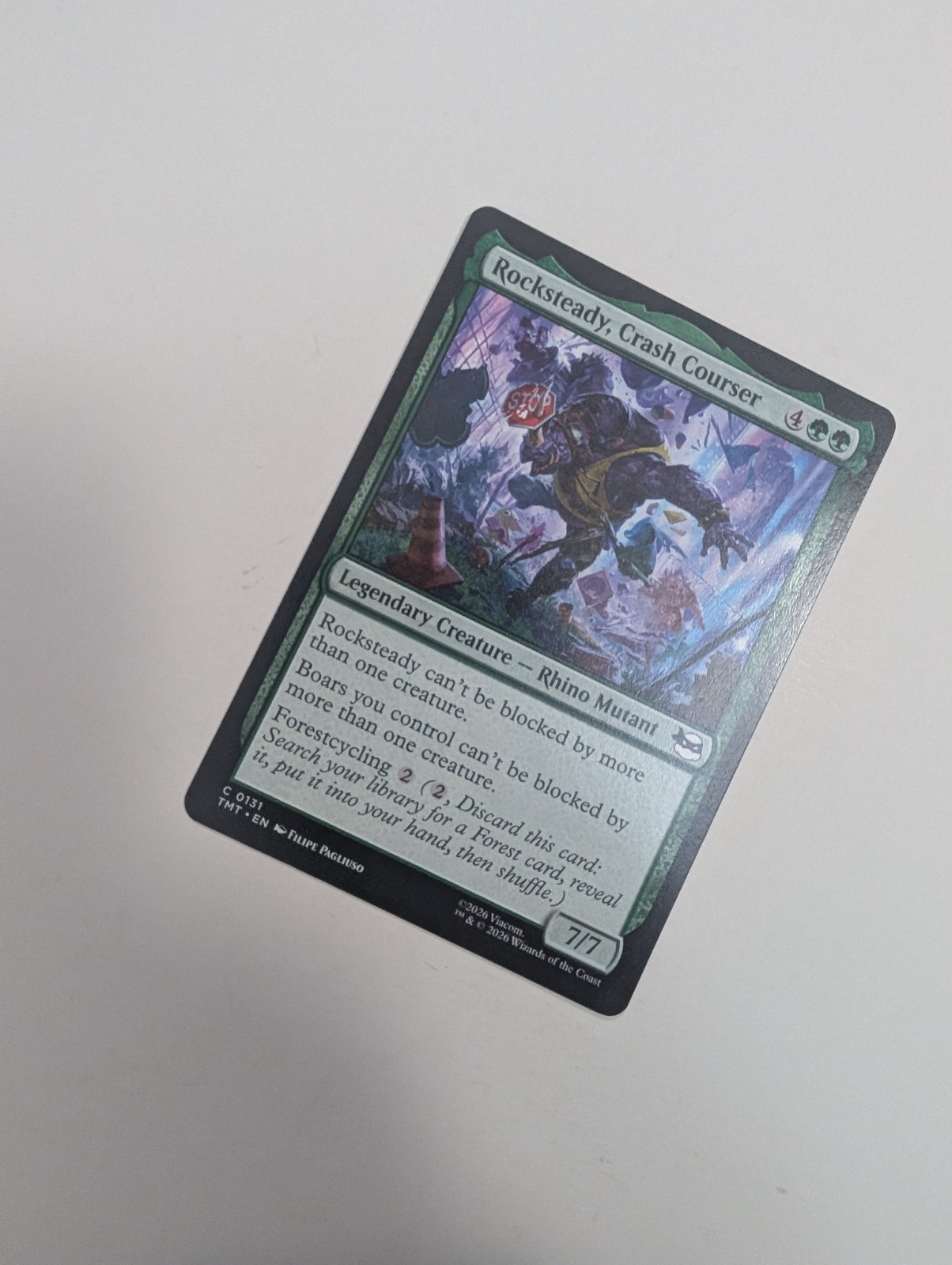 MTG – Rocksteady, Crash Courser – Teenage Mutant Ninja Turtles NM/M Condition