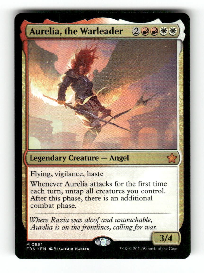 Aurelia, the Warleader Mythic Foundations NM Magic
