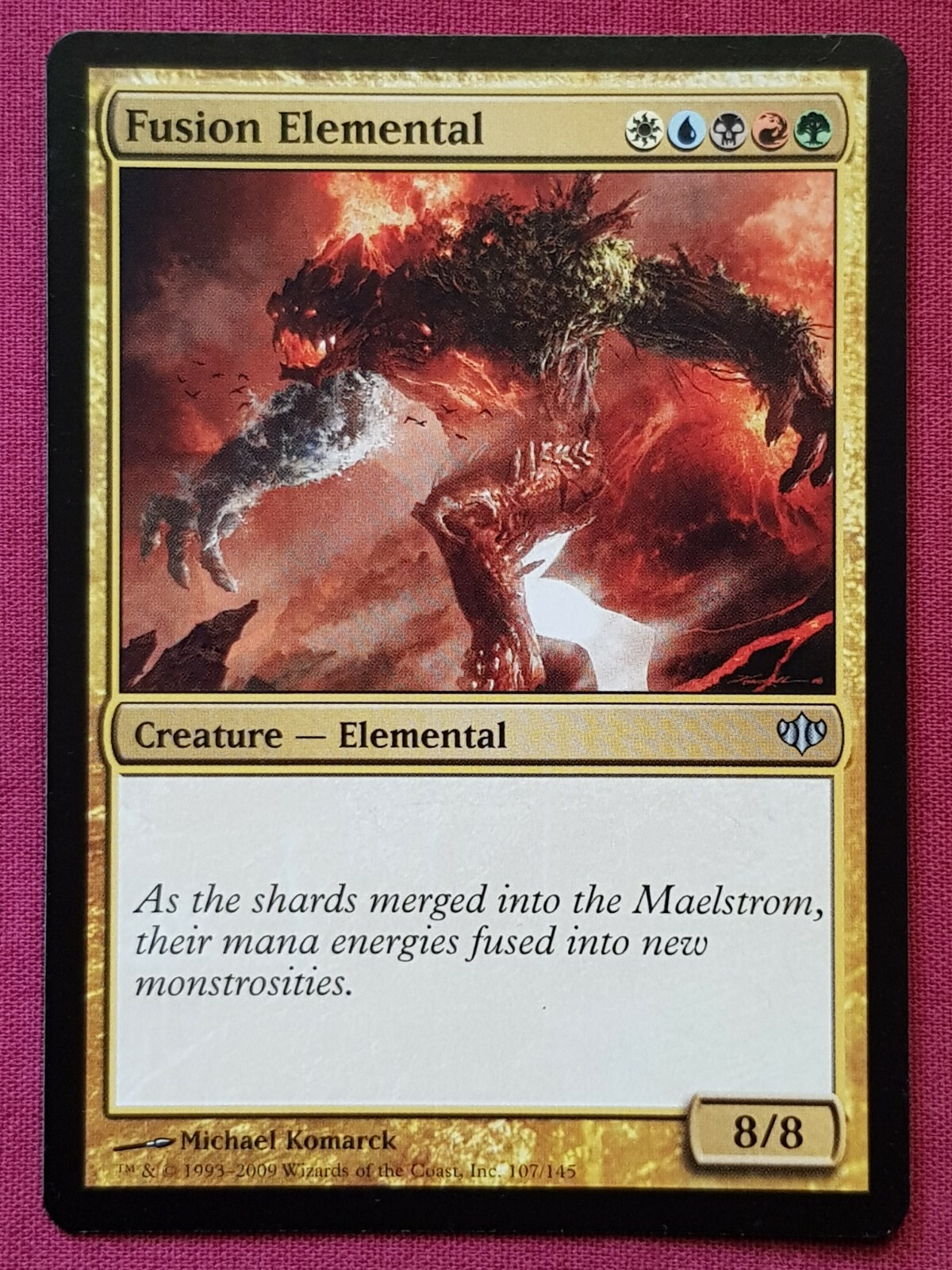 Magic The Gathering CONFLUX FUSION ELEMENTAL multicoloured card MTG