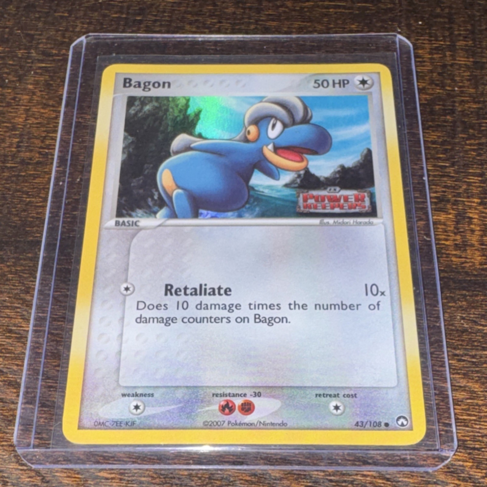 Bagon Power Keepers Reverse Holo 43/108 2007 English