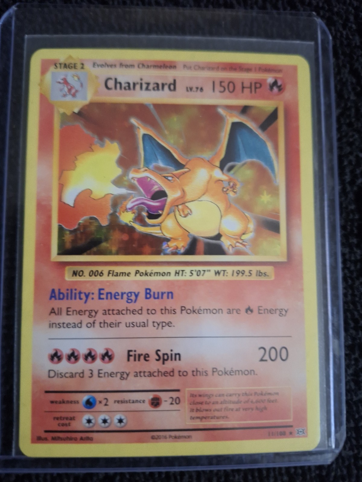 Charizard 11/108 Evolutions Holo