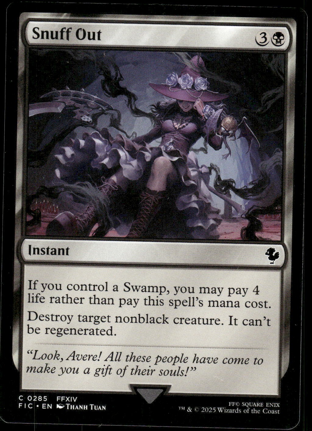 1x Snuff Out – Commander: FINAL FANTASY – NM – MTG