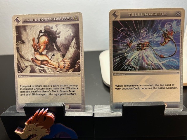 CHAOTIC SUPER RARE TELEBRACERS AND RARE ULMAR’S BIONIC ARM CARDS