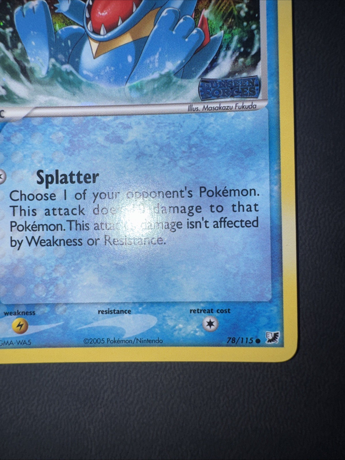 Totodile 78/115 EX Unseen Forces Reverse Holo Stamped 2005 TCG Pokemon Card NM