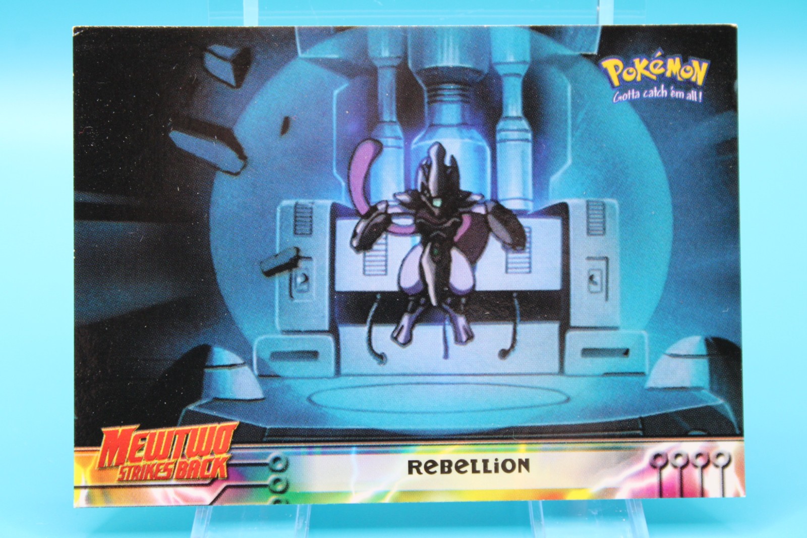 Pokemon TCG MewTwo Strikes Back #8 Rebellion Topps Blue Logo 1999