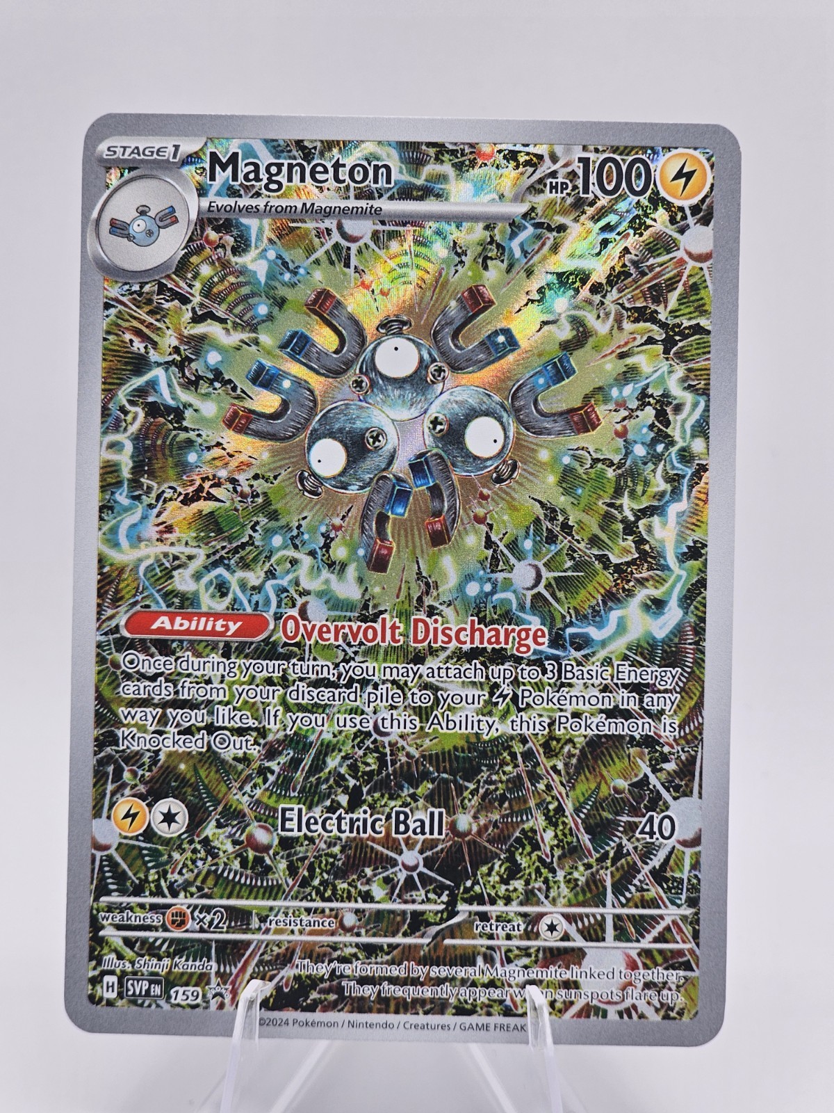 Pokemon TCG: Magneton 159 SV Scarlet & Violet Promo Holo