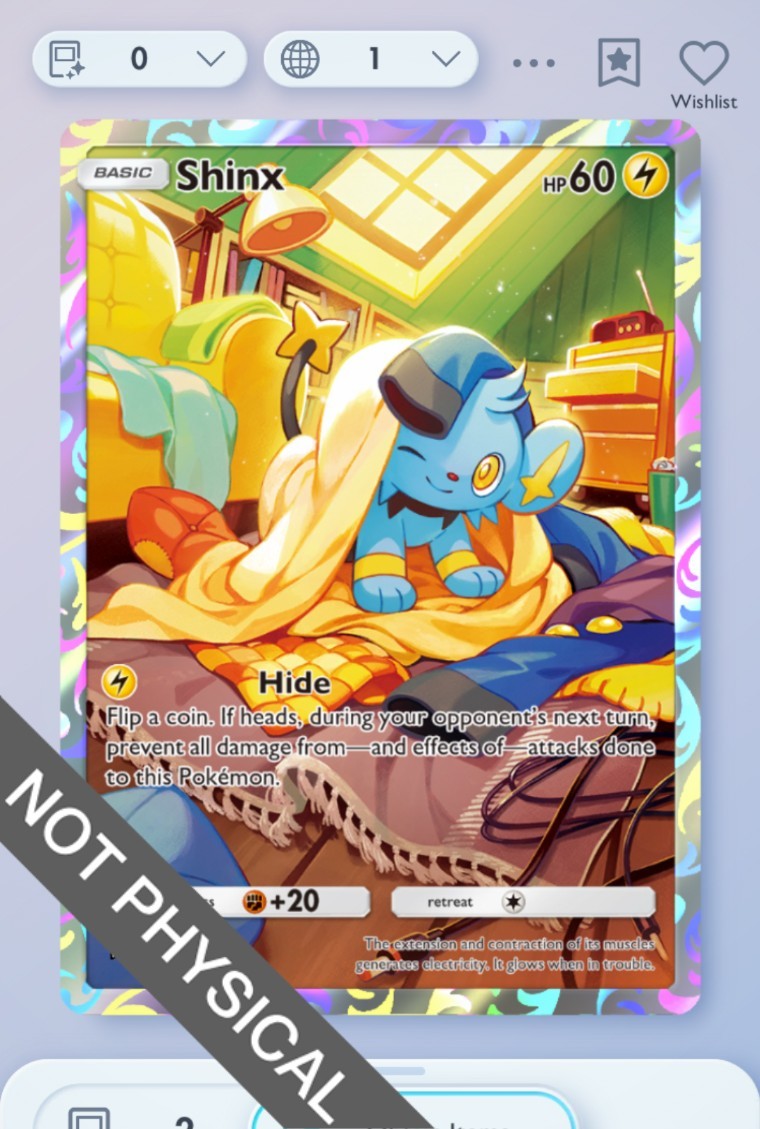 Pokemon TCG POCKET – Shinx 1⭐, Space-time Smackdown, English
