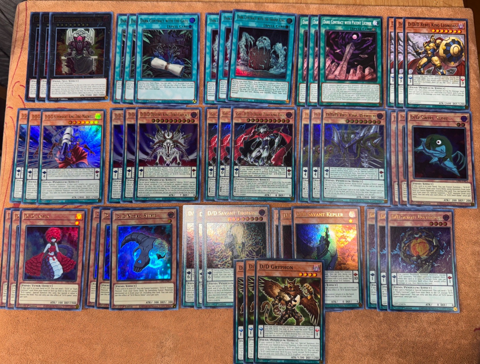 🔥 YUGIOH D/D/D Deck Core GFP2-EN002 48x CARDS ~ ULTRA GFP2-EN159 MP23 NM 1ST ED