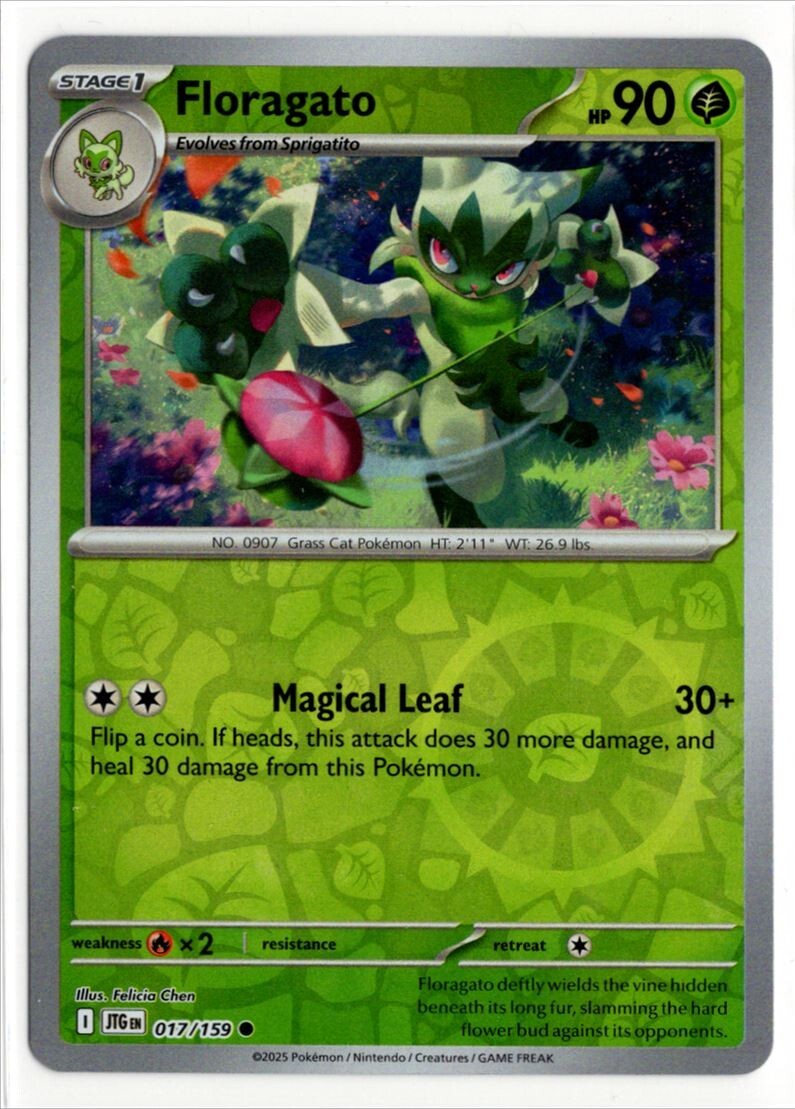 Pokemon Journey Together Reverse Holo 017/159 Floragato