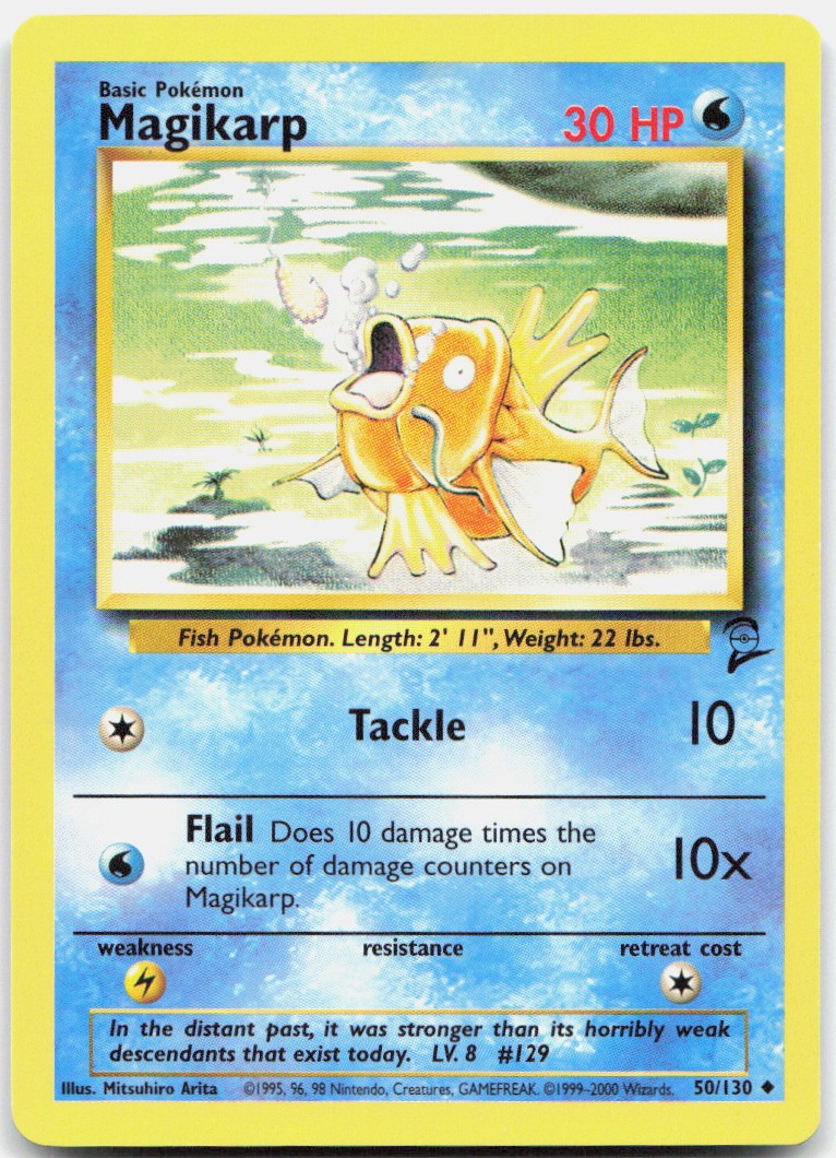 Pokemon TCG Magikarp Base Set 2 Uncommon 050/130