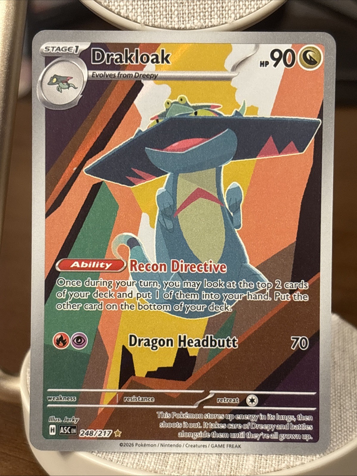 Pokemon TCG Drakloak IR 248/217, Ascended Heroes, NM Fast Shipping