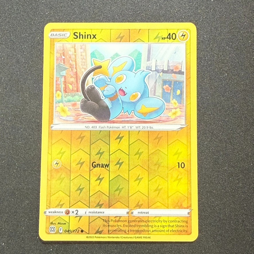 Shinx 49/172 Common Reverse Holo SWSH09: Brilliant Stars Pokemon TCG