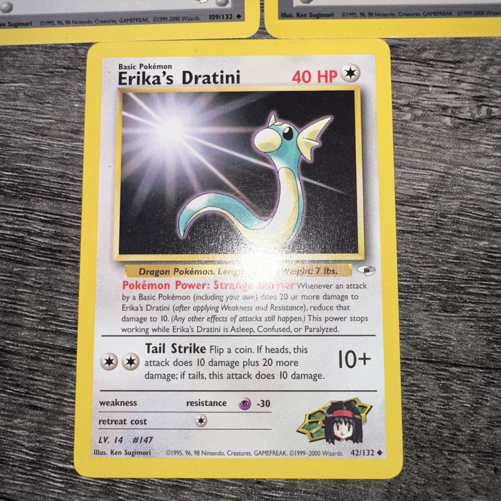 Erika’s trainer 109/132 & 110/132 & 42/132 Gym Heroes Trainer Pokemon Card