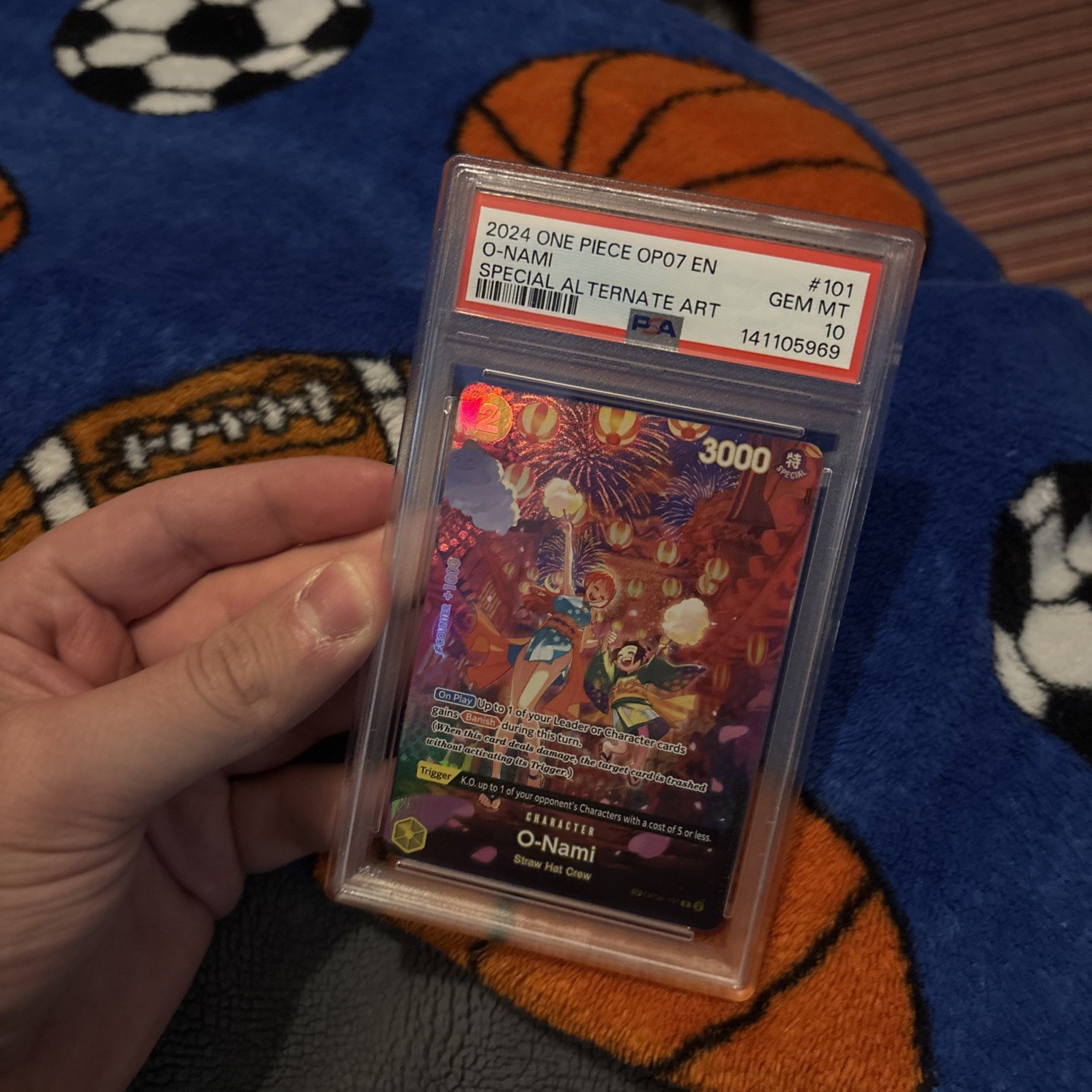 One Piece TCG (Chase) Read Desc O-Nami #OP06-101SP 500Years In The Future PSA 10