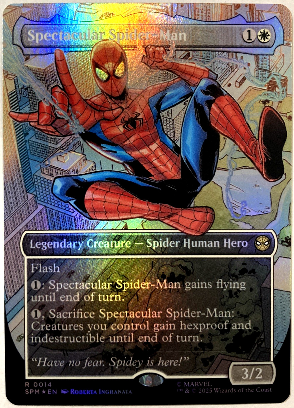 MTG Spectacular Spider-Man (Borderless Foil) Marvel’s Spider-Man 14 NM
