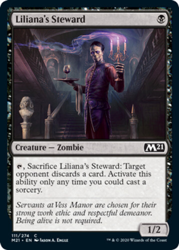 Liliana’s Steward – Foil x1 – Magic Core Set 2021 – NM-Mint, English – Magic Cor