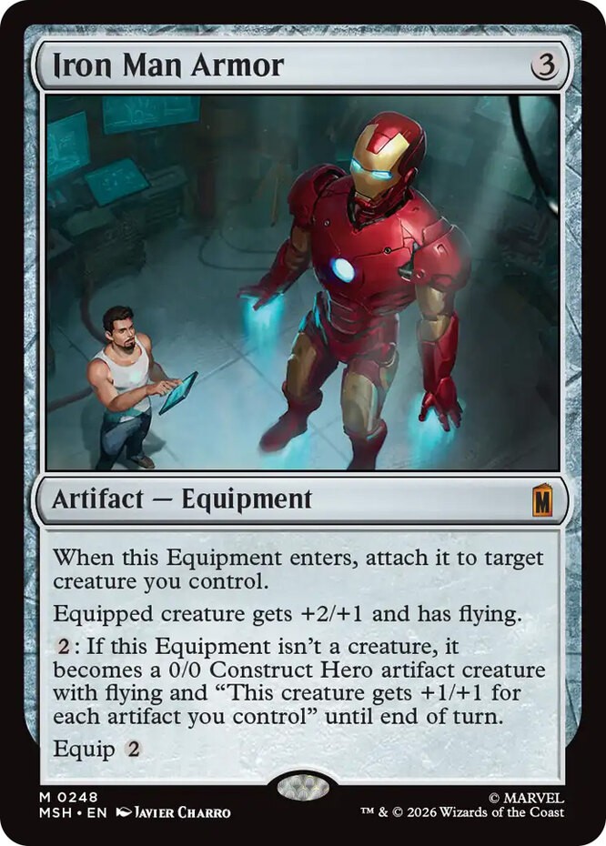 Iron Man Armor Light Play, English Magic the Gathering MTG Marvel Super Heroes