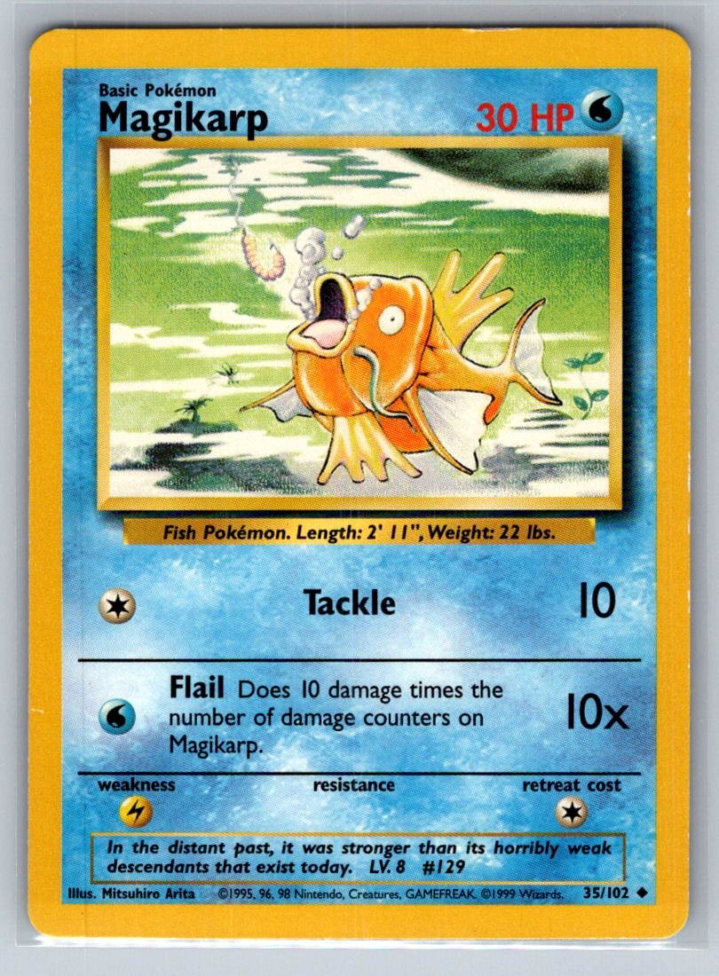 Magikarp Uncommon Base Set 2 050/130 LP