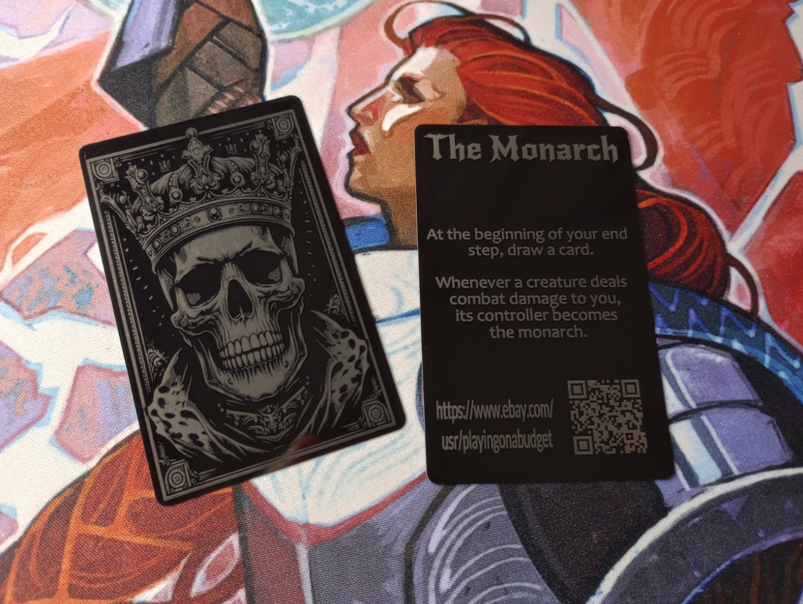 ***The Monarch*** Custom made MTG Aluminum Token