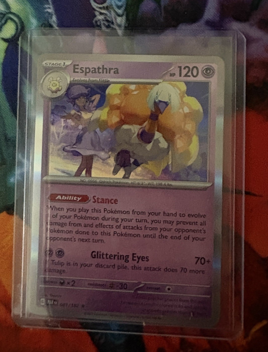 Pokemon Espathra (81/281) Paradox Rift LP REVERSE HOLO