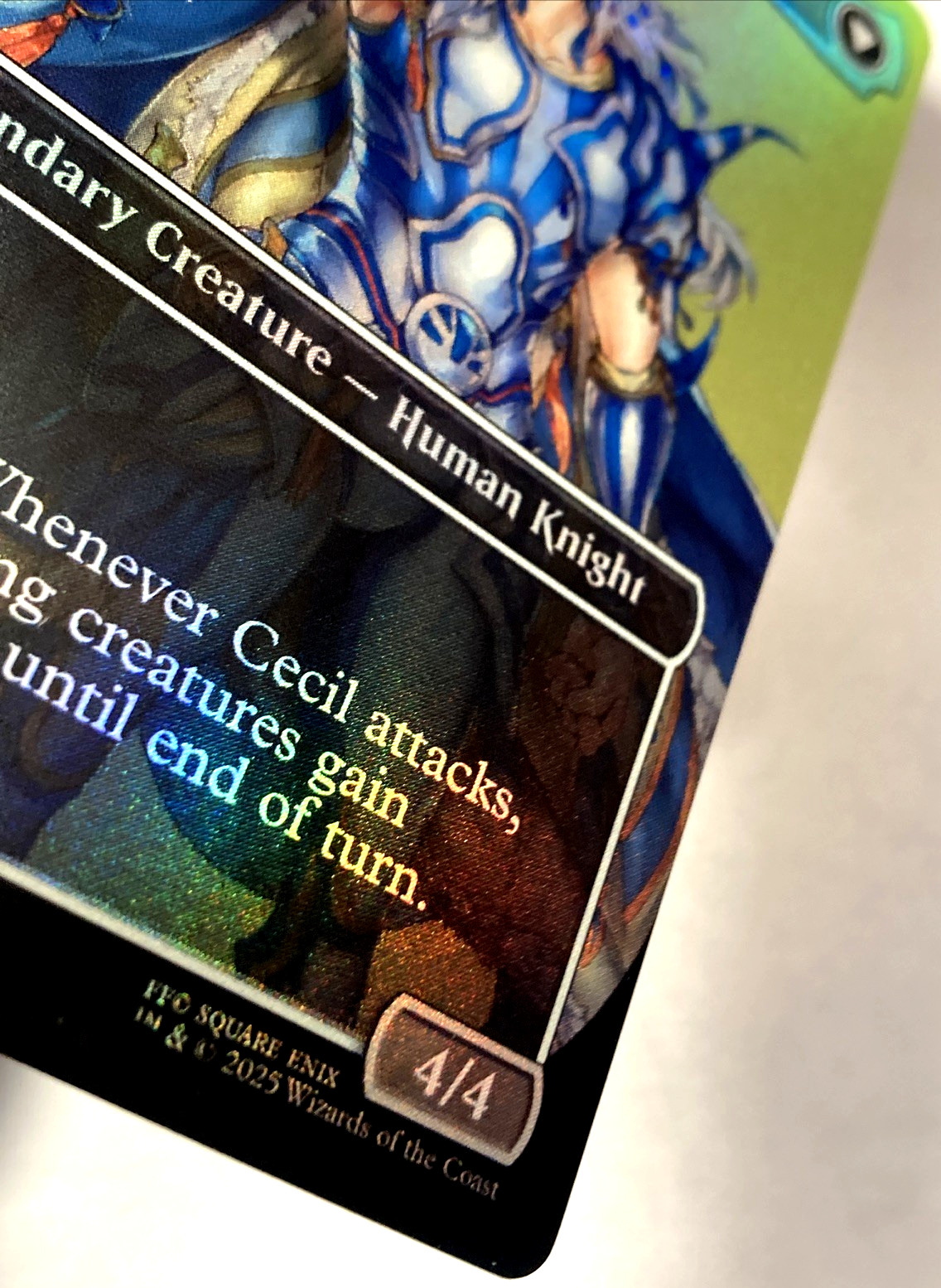 MTG Cecil, Dark Knight (Borderless Foil) Final Fantasy 380 FFIV FF4 NM