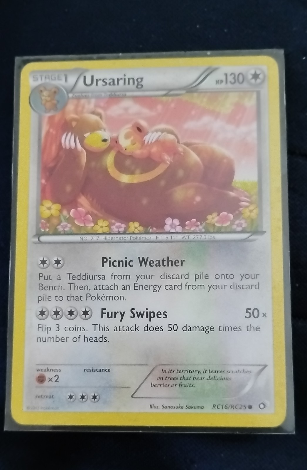 Ursaring RC16/RC25 Legendary Treasures: Radiant Collection Holo