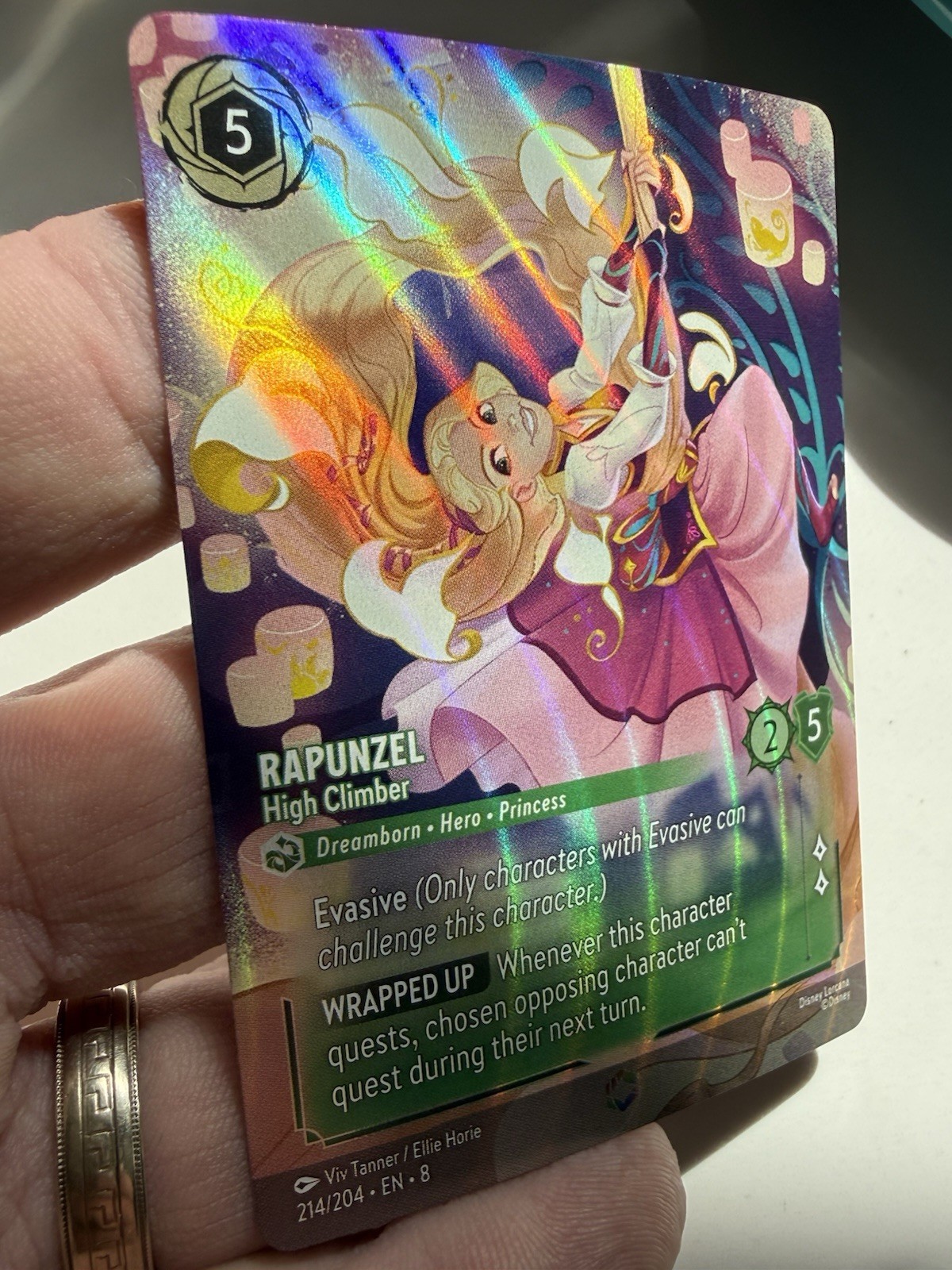 DDcards🇨🇦 Disney Lorcana Reign Of Jafar Rapunzel High Climber Enchanted Foil