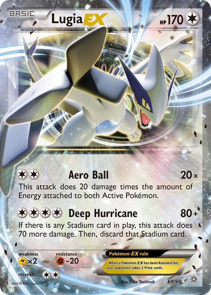 Lugia EX [XY – Ancient Origins AOR Holofoil – 68/98 NM]