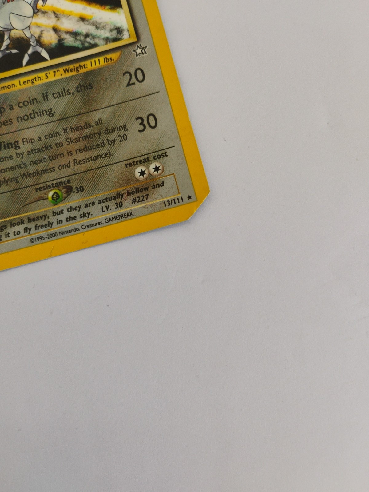 Skarmory 13/111 Neo Genesis Holo