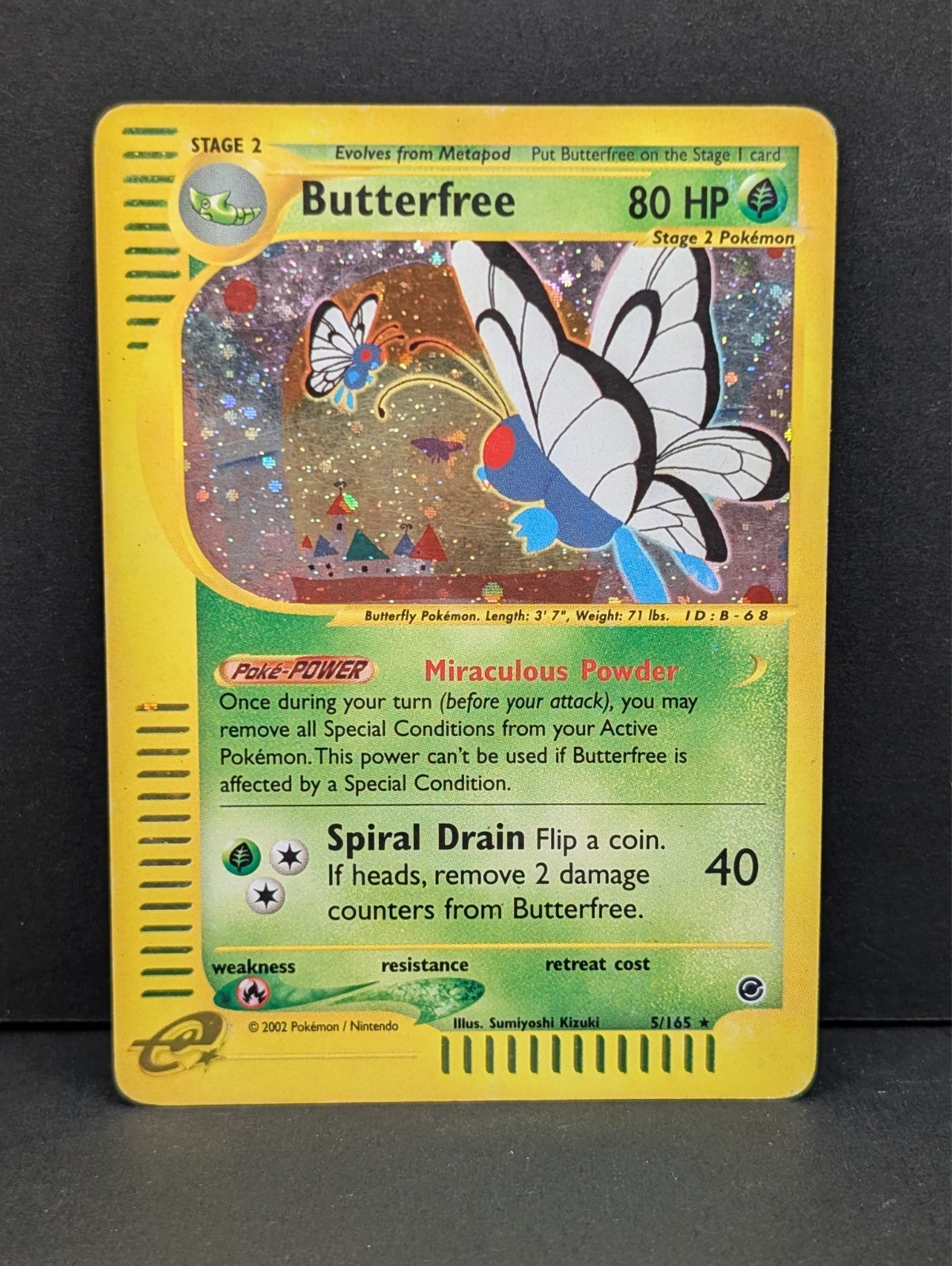 Butterfree 005/165 Expedition Base Set Holo Ultra Rare Pokemon TCG Nintendo MP+