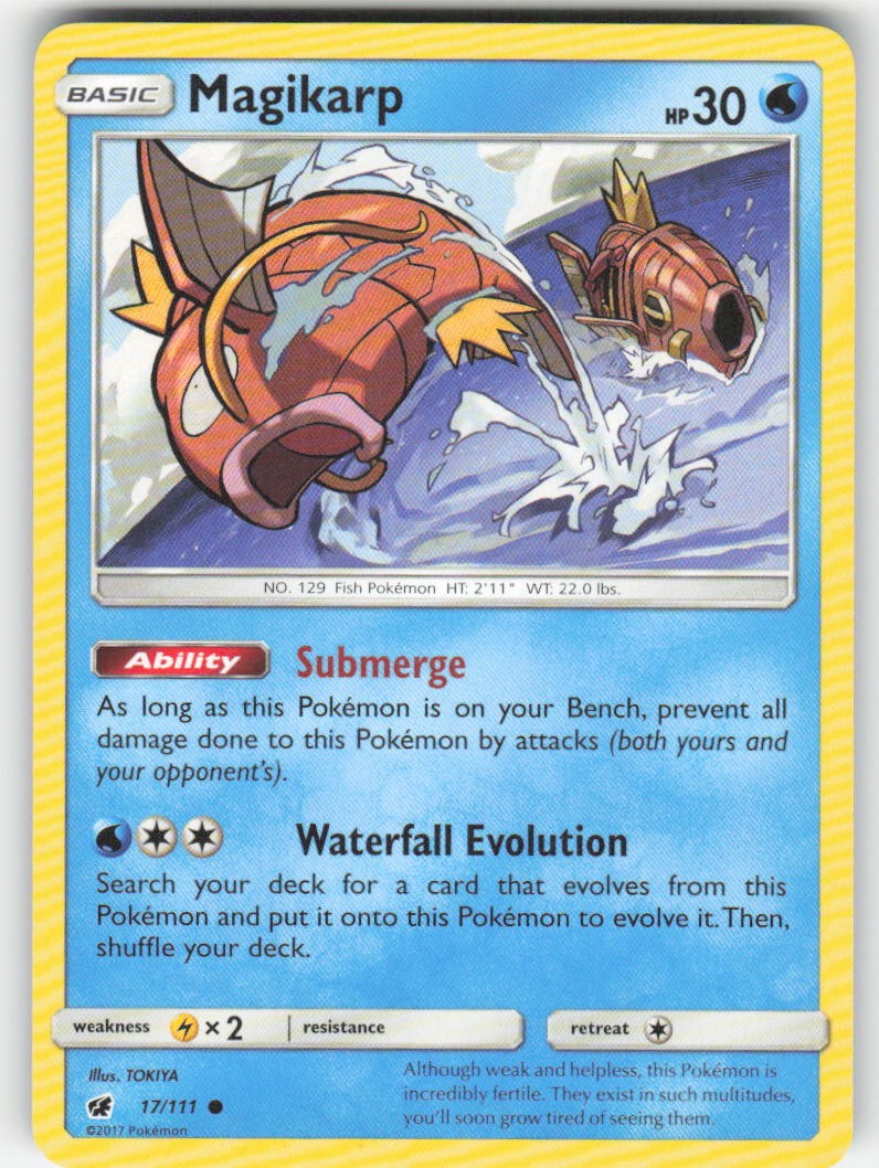 Pokemon TCG SM Crimson Invasion Magikarp #17/111