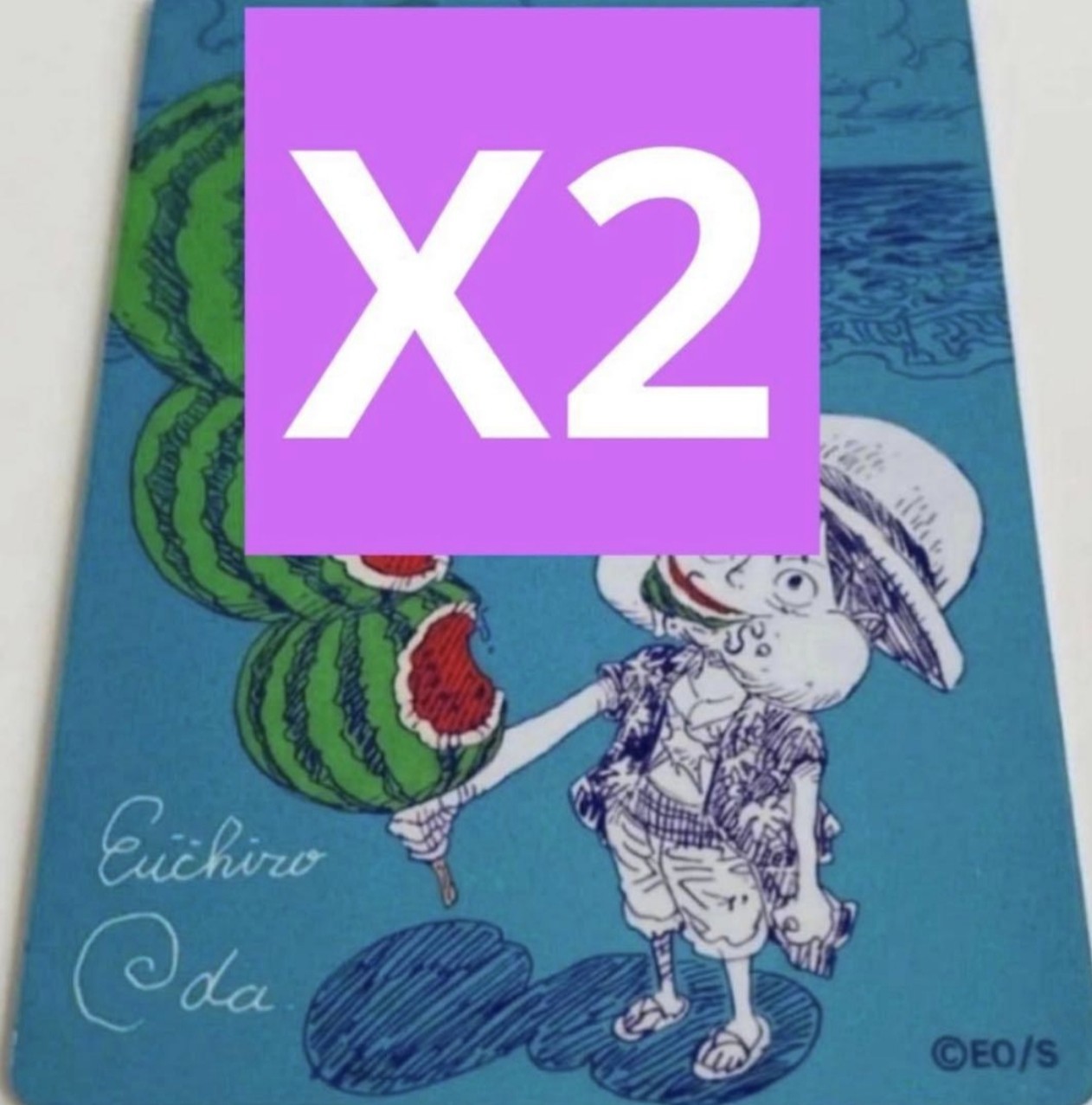 ​[PRESALE] 2 ONE PIECE Metakira Cards Luffy Watermelon NatsuComi 2026 Promo Foil