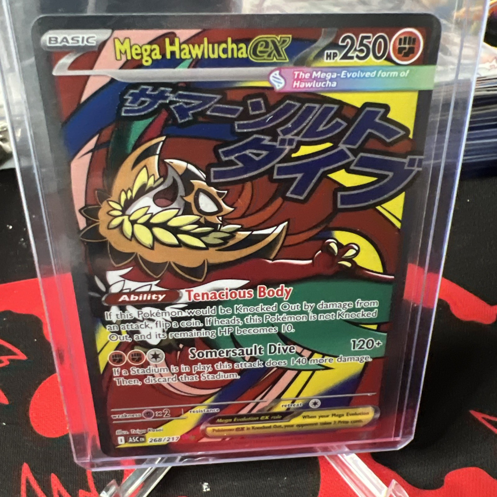Pokemon ME: Ascended Heroes Mega Hawlucha ex 268/217 Mega Attack Rare MAR – NM