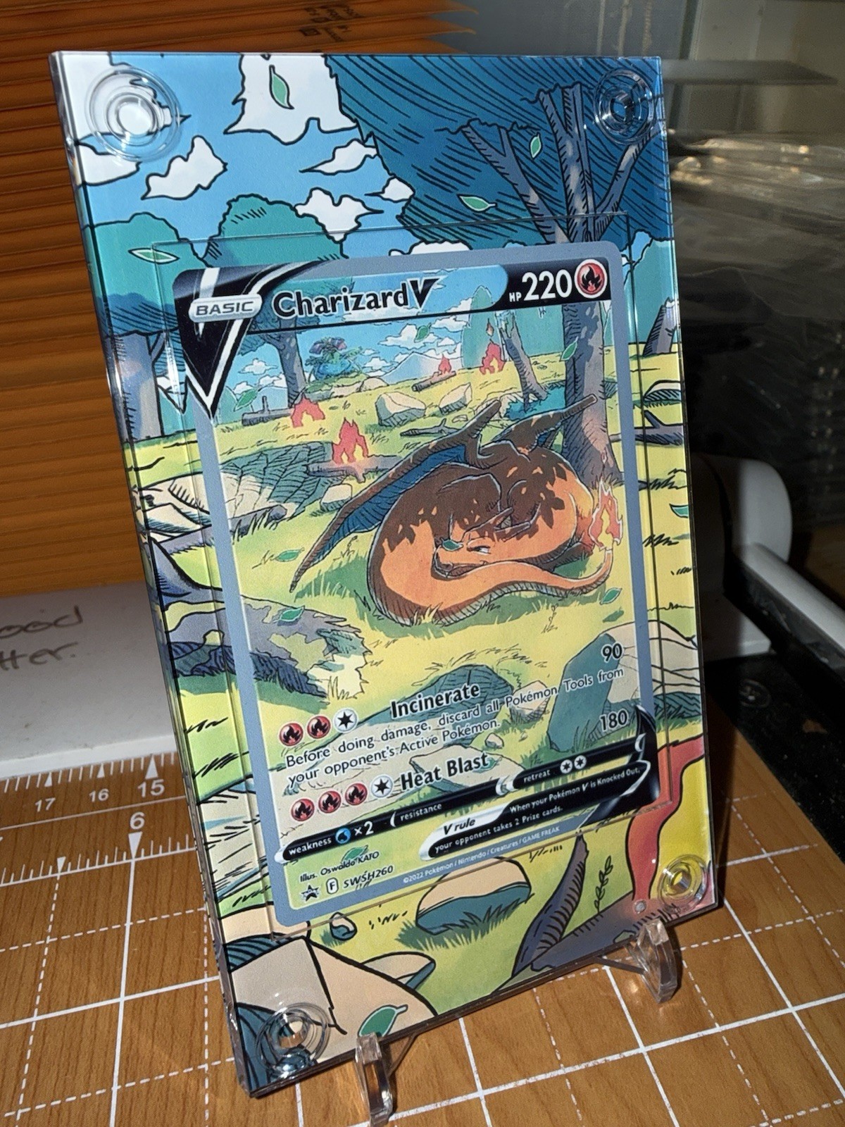 Charizard V SWSH260 Promo Pokemon Extended Art Case