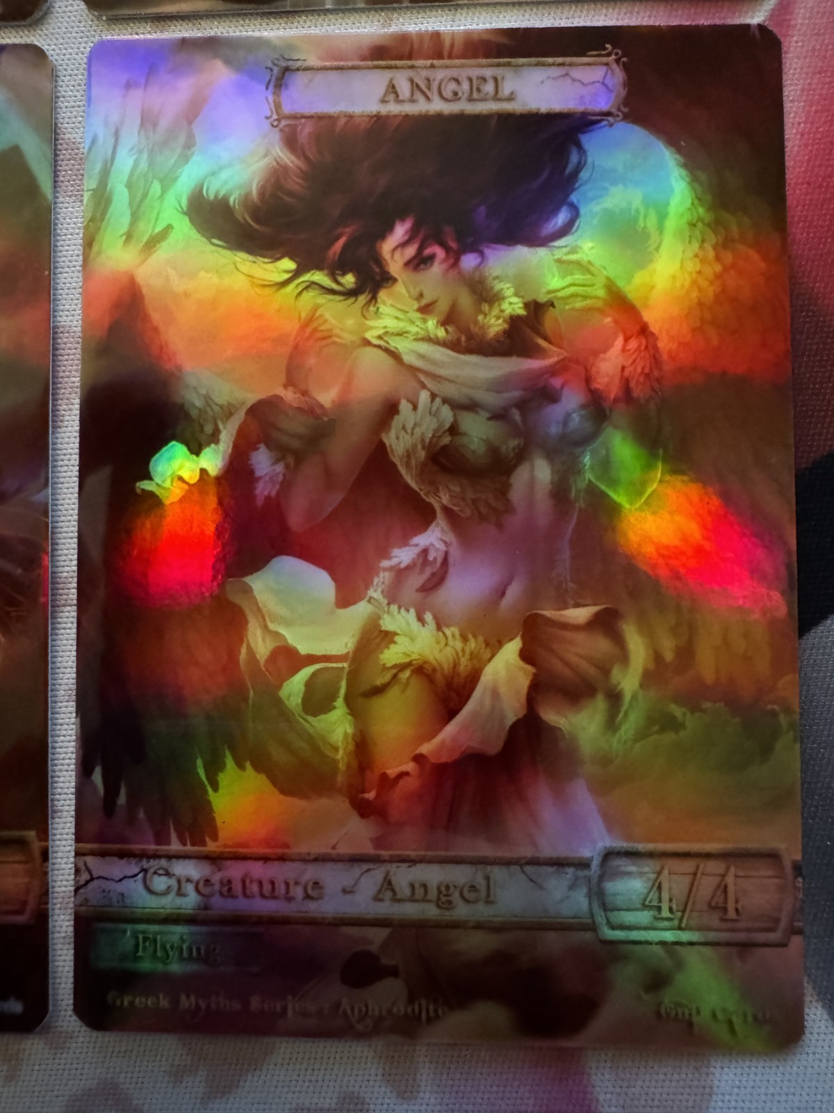 Magic the Gathering: MTG (4x) Custom Angel-Creature Token Proxies HOLO FOIL
