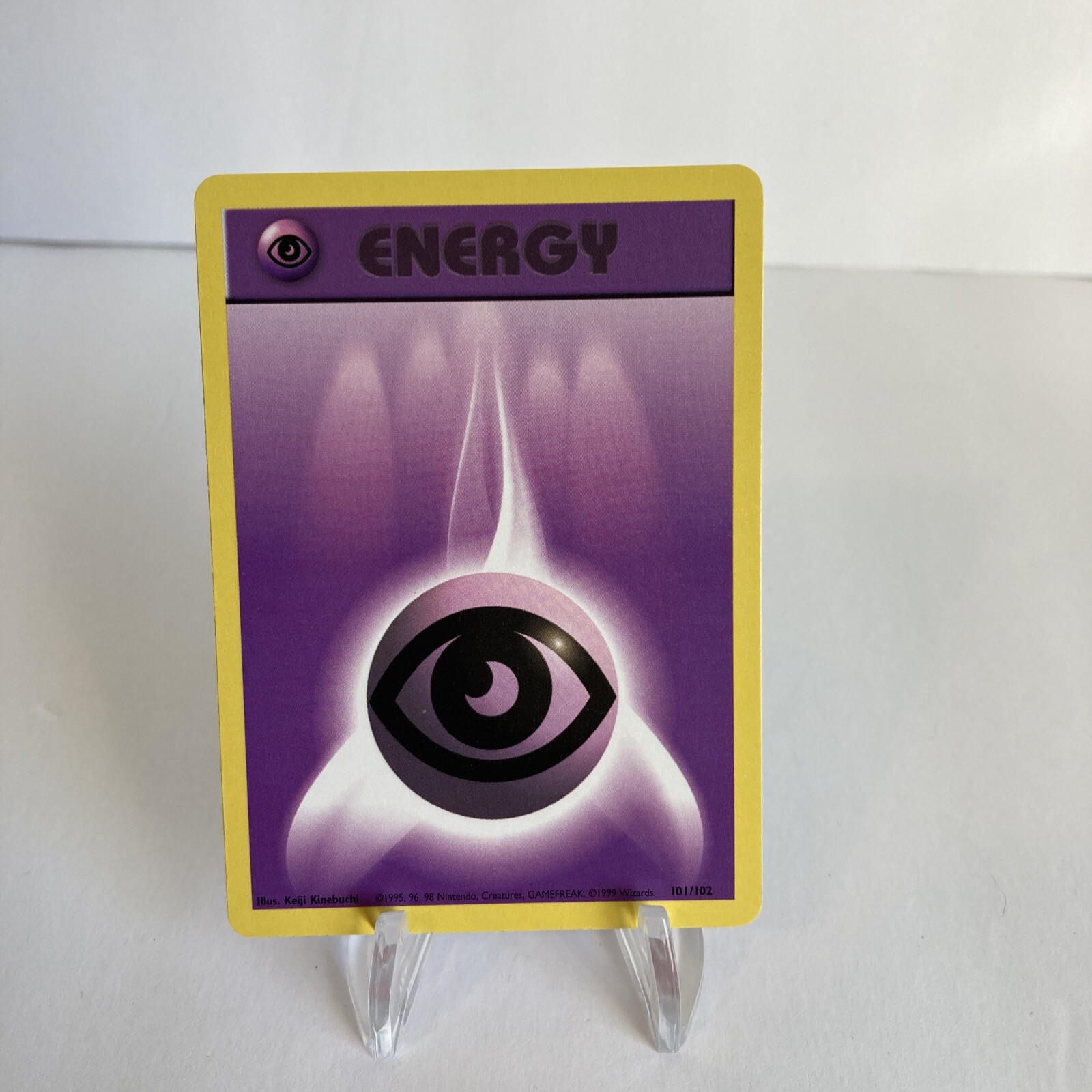 Pokémon TCG Psychic Energy Base Set 101/102 Regular Shadowless Common- LP