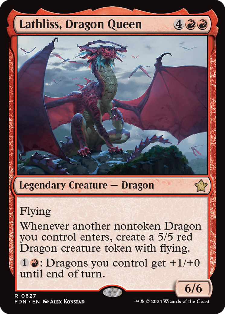 Lathliss, Dragon Queen [Foundations] Magic MTG