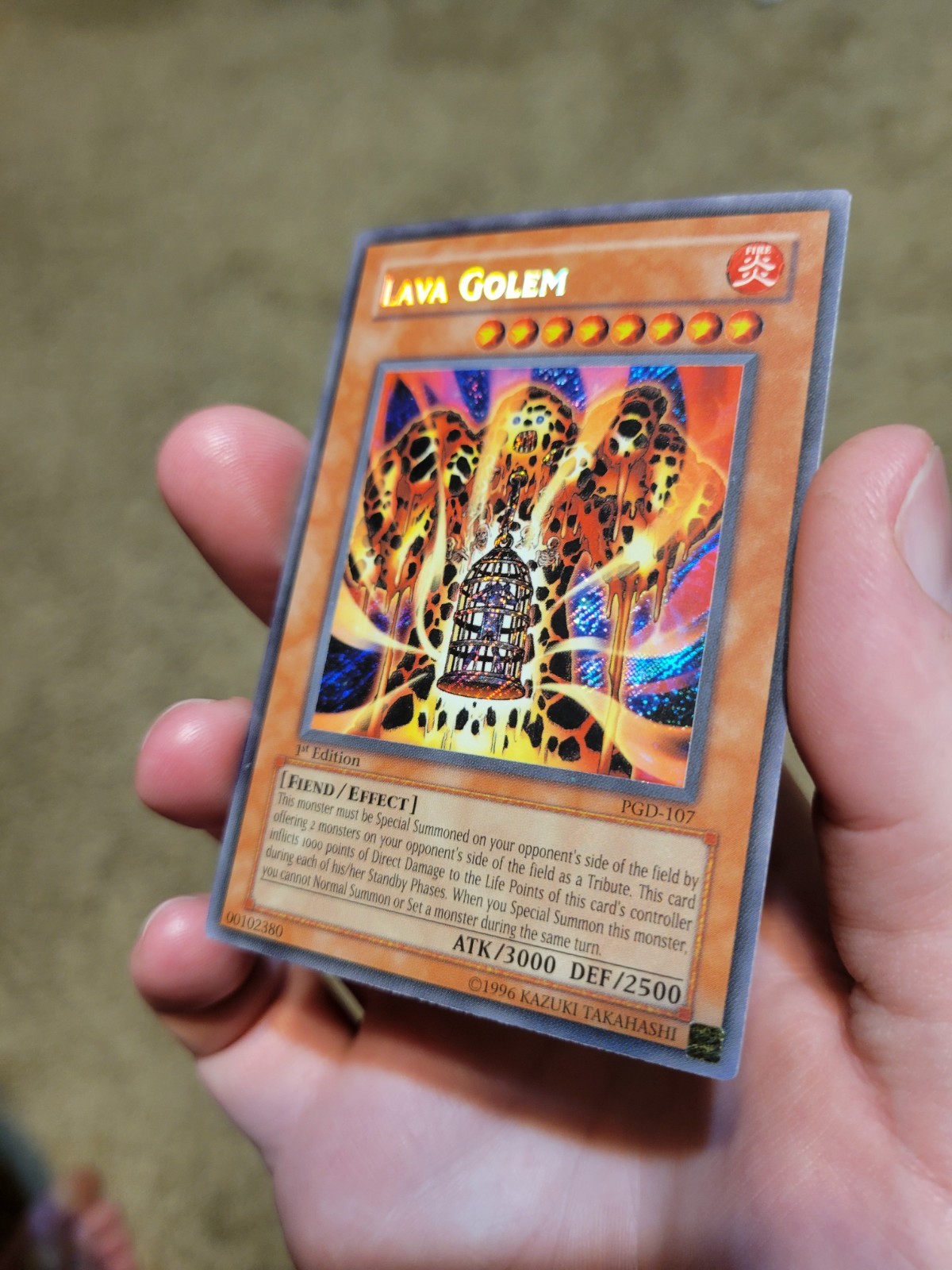 Lava Golem PGD-107 NM/VLP Pharaonic Guardian 1st Edition Yugioh Prismatic SR