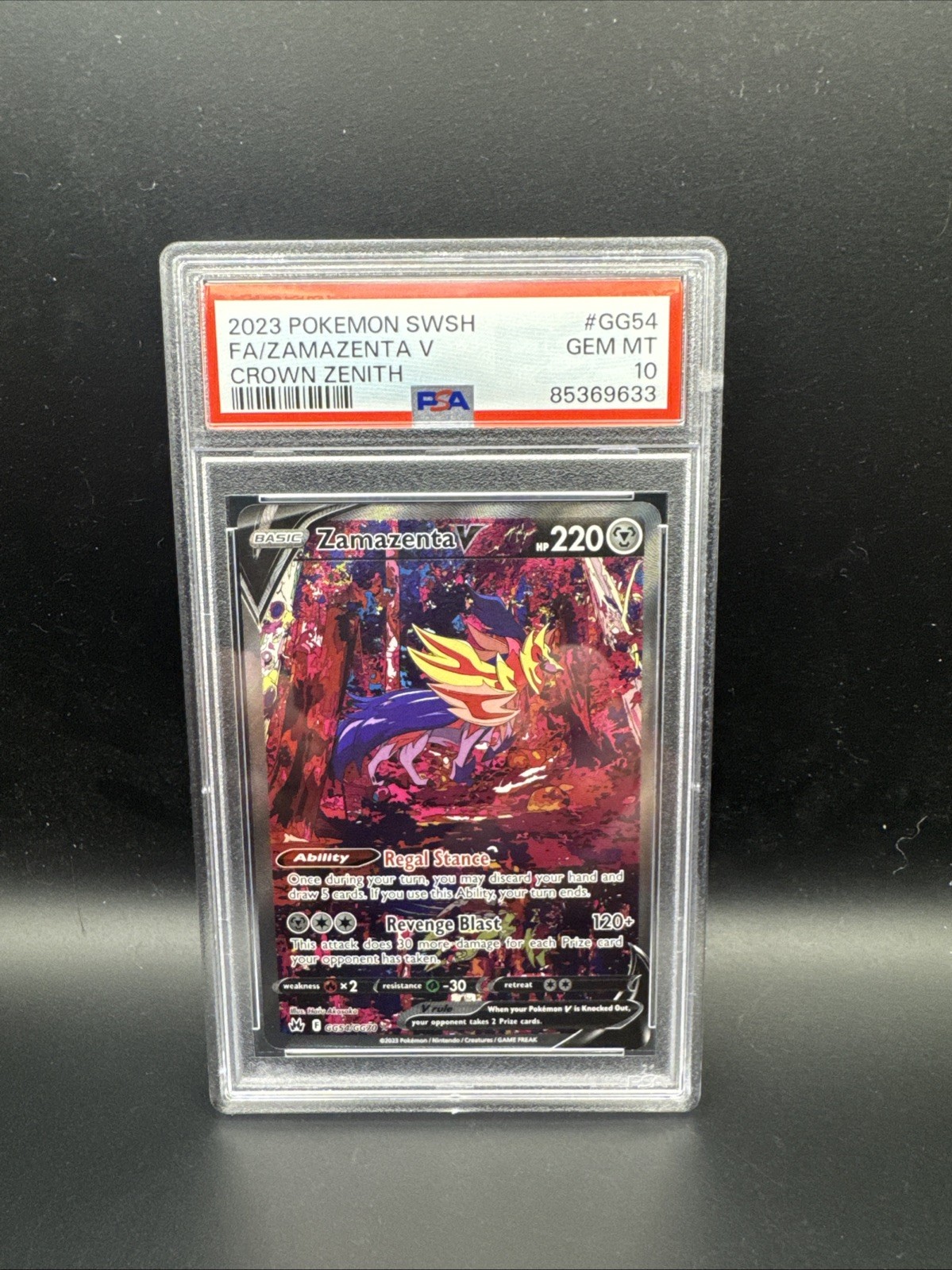 Zamazenta V GG54/GG70 SWSH: Crown Zenith: Galarian Gallery Holo